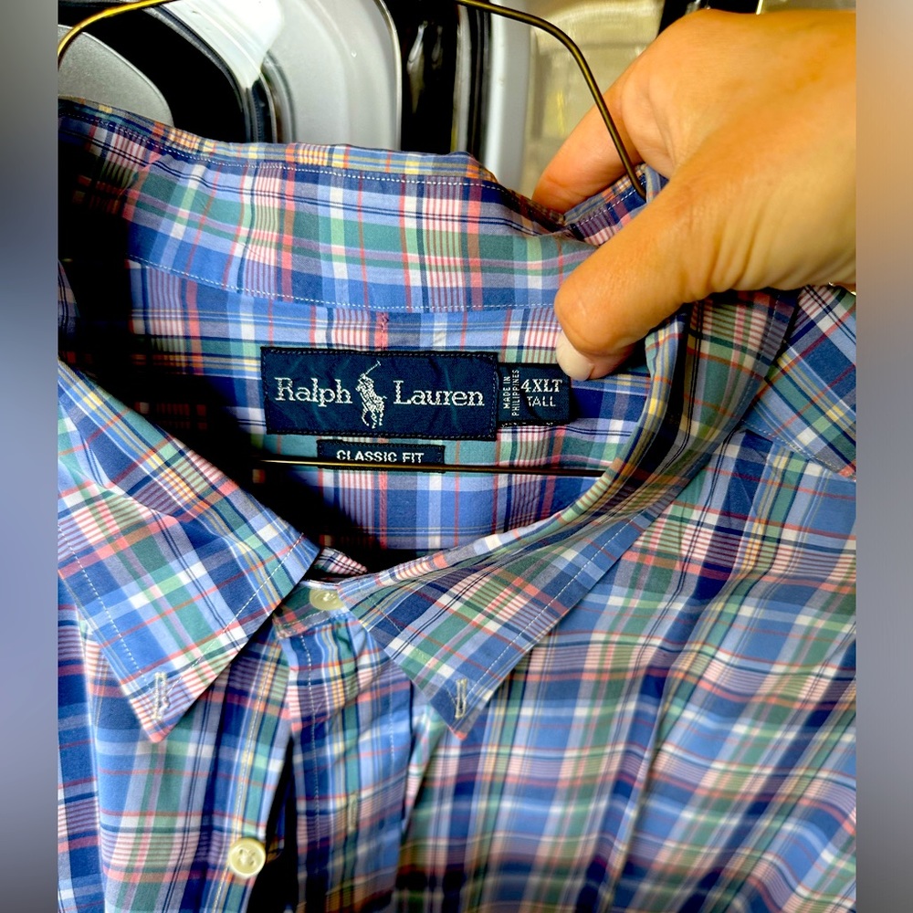 4xT Ralph Lauren classic short sleeve button up
